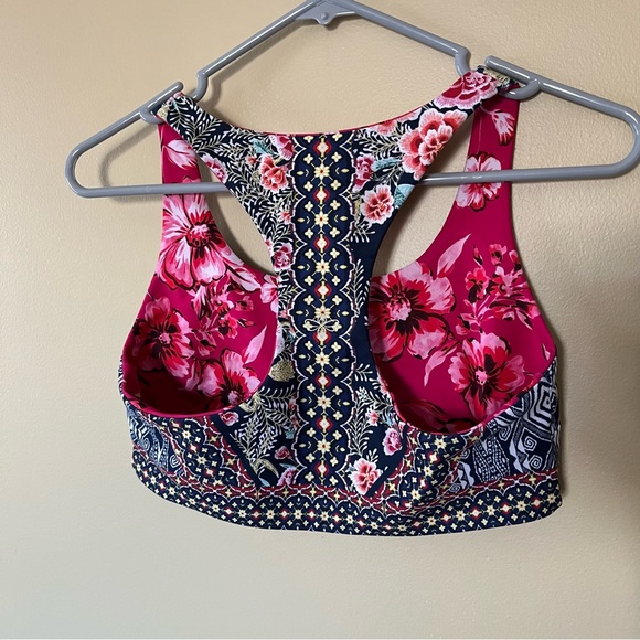 Johnny Was Reversible Sports Bra in Misty Falls - Picture 3 of 7